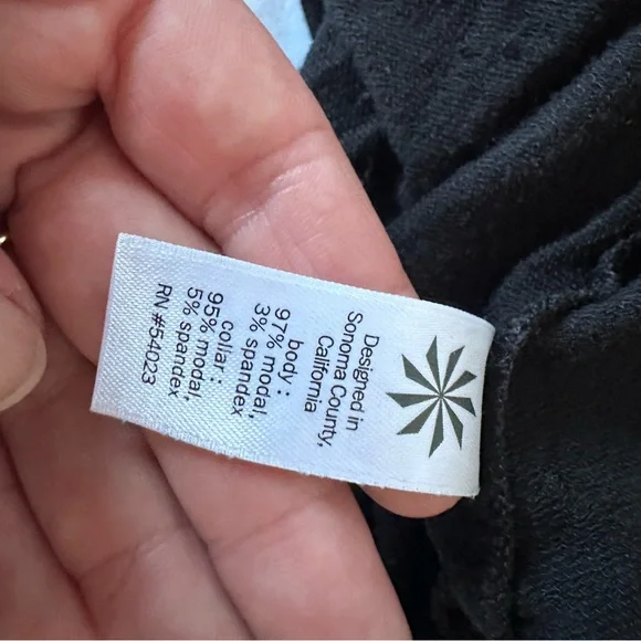 Athleta Black Open Front Cardigan Wrap – Size XL - Picture 3 of 3